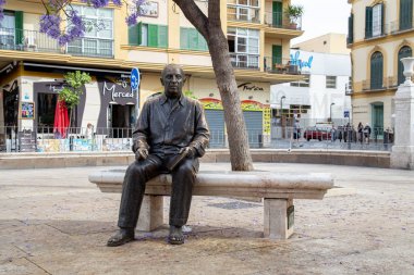 Malaga'daki Picasso Heykeli, İspanya