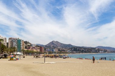 Malagueta Plajı Malaga, İspanya