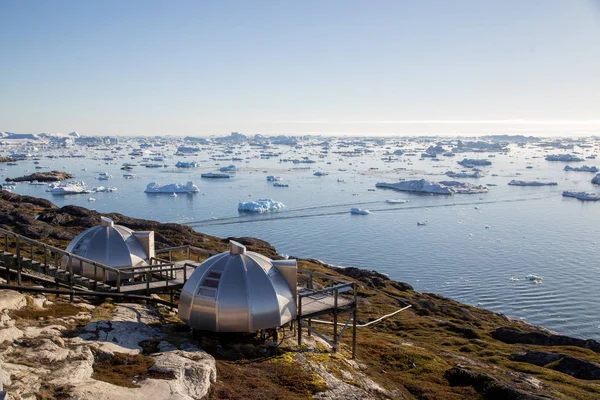 Hotel Arctic Igloos em Ilulissat, Groenlândia — Fotografia de Stock