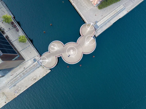 Круговой мост в Копли, Дания — стоковое фото