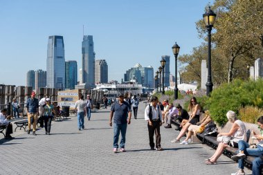 Manhattan 'daki Battery Park Rıhtımı, Nyc