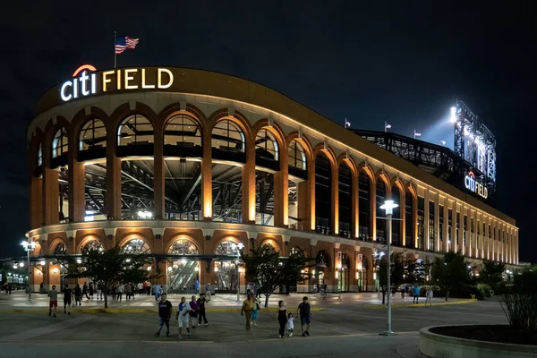 Estadio Citi Field por la noche — Foto de Stock