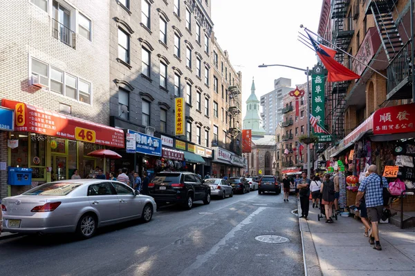 Distrito de Chinatown em Nova Iorque — Fotografia de Stock