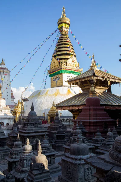 Swayambunath Stupa in Kathamandu, Nepal — Stockfoto