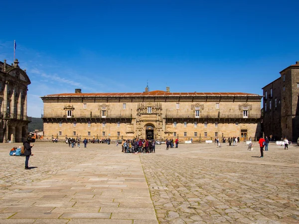 Santiago Compostela Spanje Maart 2018 Hostal Van Katholieke Koningen Obradoiro — Stockfoto