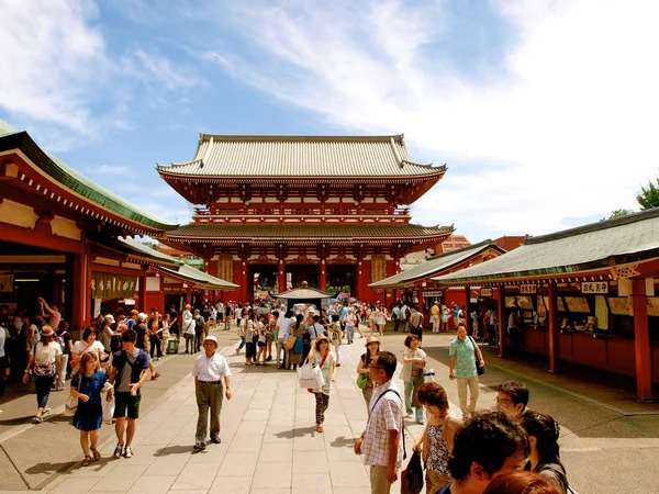 Tóquio Japão Julho 2013 Pessoas Templo Sensoji — Fotografia de Stock