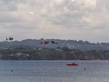 A Coruna - İspanya - 20 Temmuz 2014 - akrobasi göster