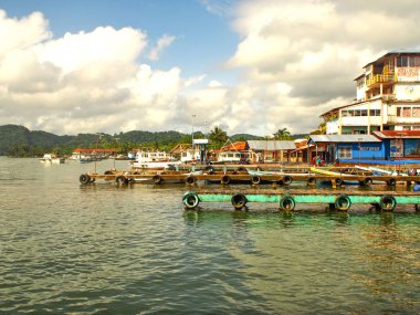 Livingston - Guatemala, Eylül, 12-2014 Dock Livigston Guatemala