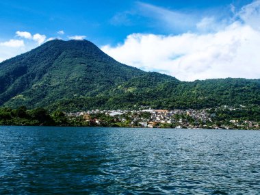 San Pedro köyü Guatemala görünümünü