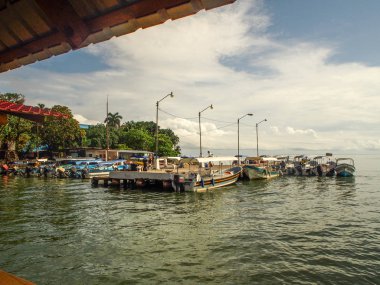 Livingston - Guatemala, Eylül, 12-2014 Dock Livigston Guatemala