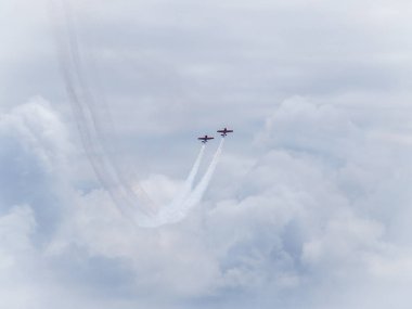 A Coruna - İspanya - 20 Temmuz 2014 - akrobasi göster