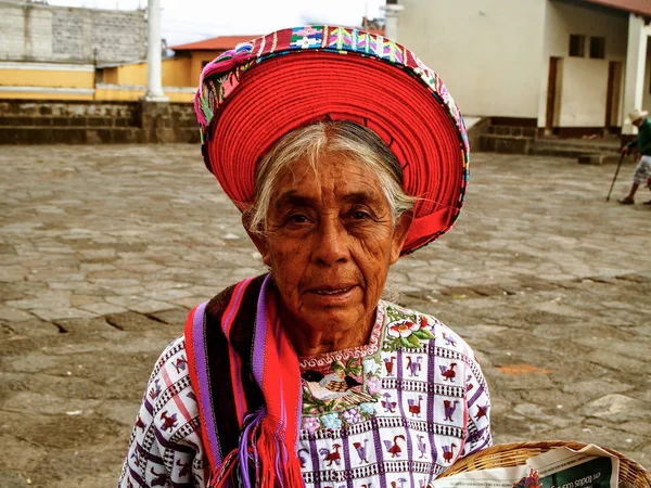 San Pedro Guatemala Settembre 2014 Portrair Nice Senior Woman Guatemala — Foto Stock