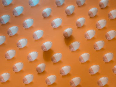 Turuncu Paskalya yumurta desen