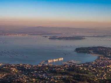 Bakış açısı A Curota bulunan Galiçya (İspanya)