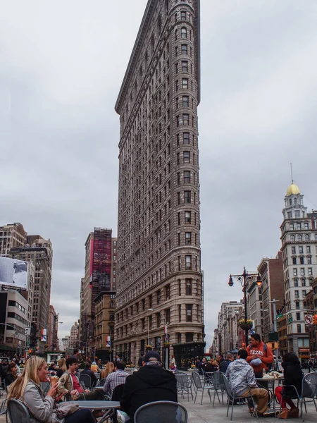 纽约-美国 2015年4月14日-弗拉蒂龙大厦 — 图库照片