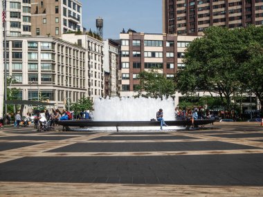 New York - Amerika Birleşik Devletleri, 19 Mayıs - 2015 Lincoln Center Square in New York