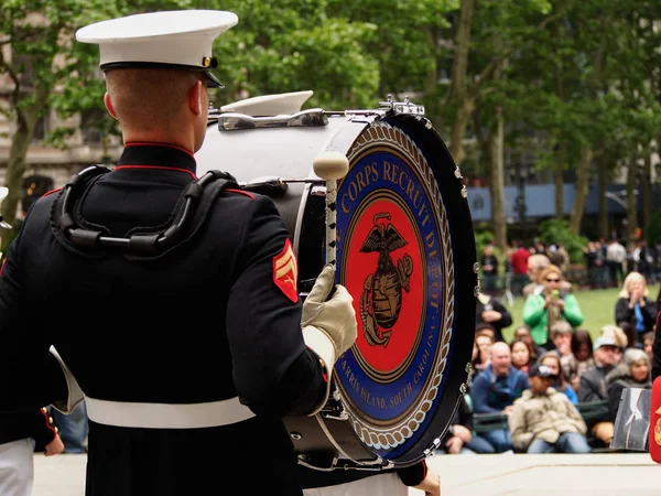 New York-Egyesült Államok, May 21-2015 US Marines Corps Band — Stock Fotó