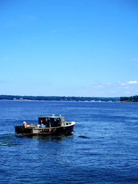 Barco de pesca en City Island en Nueva York Estados Unidos —  Fotos de Stock