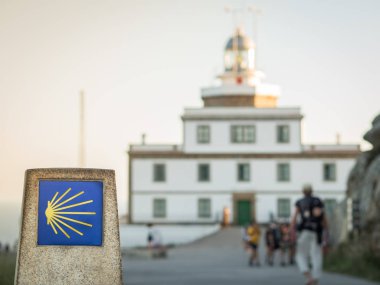 Finisterre burnunda Santiago yolunda 0 km Marker 