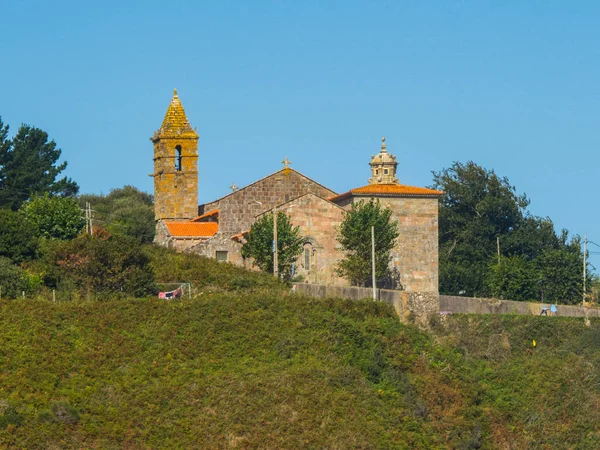 Santa Maria Das Areas kyrka i Finisterre Spanien — Stockfoto