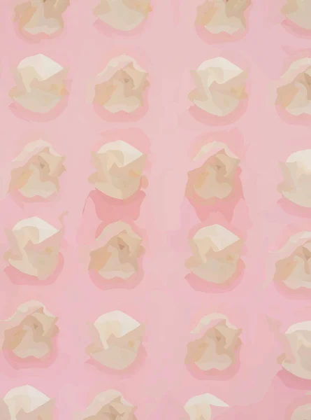 Garlic Pattern Pink Background — Stock Photo, Image