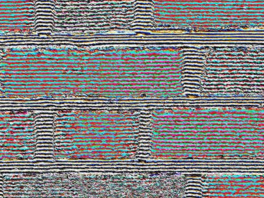 Tuğlaların yeşil ve kırmızı dokusu