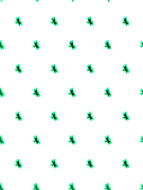 Beyaz arkaplanda yeşil yusufçuk deseni