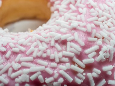 Pembe donut dokusu için önplan