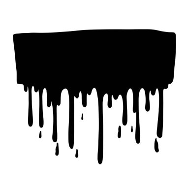 Su sıçrama, vektör çizim el çizilmiş silueti.