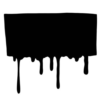 Su sıçrama, vektör çizim el çizilmiş silueti.