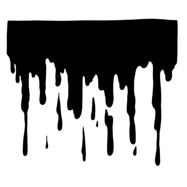 Su sıçrama, vektör çizim el çizilmiş silueti.