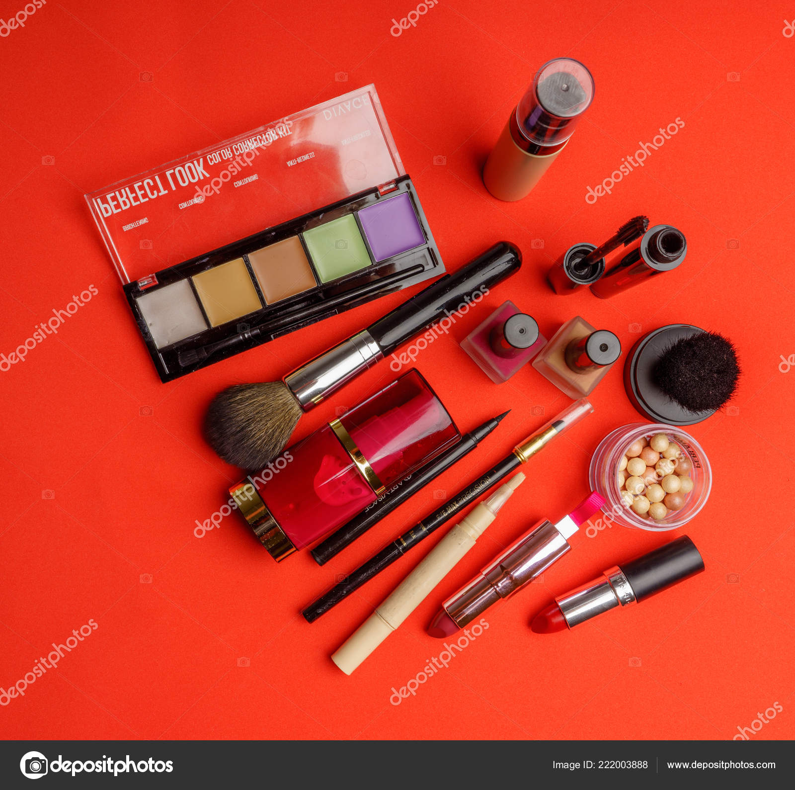 Download Set Of Decorative Cosmetics Makeup Tools And Accessory On Red HD Get Wallpaper Set Of Decorative Cosmetics Makeup Tools And Accessory On Red For Free
