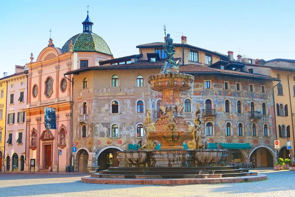 Trento Italien Juni 2018 Cazuffi Husen Två Intilliggande 1500 Talet — Stockfoto