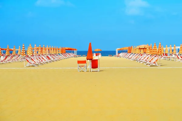 Beautiful beach of Viareggio, Italy — Stock Photo, Image