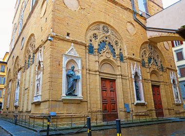 Floransa, İtalya, 20 Eylül 20.Orsanmichele Floransa 'da bulunan ve 1380 ile 1404 yılları arasında tahıl pazarı olarak inşa edilen bir kilisedir. 14. yüzyılın sonlarında.