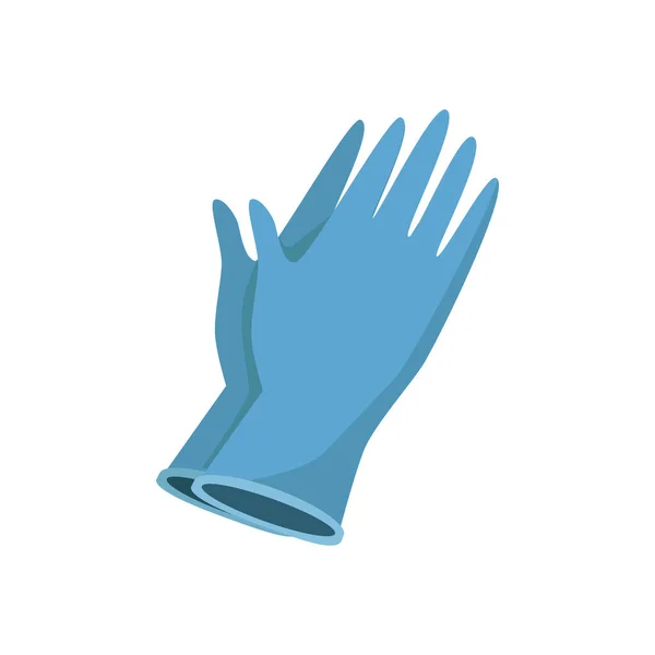 Sterile Handschuhe Für Seuchenzeiten Coronavirus Schutzsymbol Vektorkunst — Stockvektor