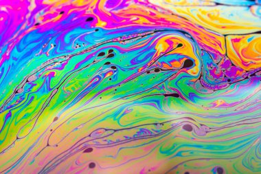 Arka plan sabun köpüğü ışık yansıtan yaptı