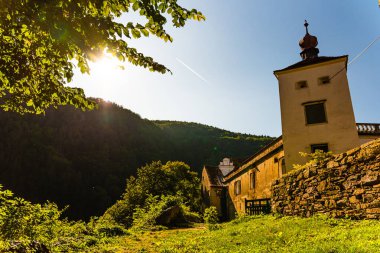 Stubenberg am See, Styria - Avrupa 'daki Avusturya Herberstein Sarayı. Bahçeler, turistik tatil beldesi.