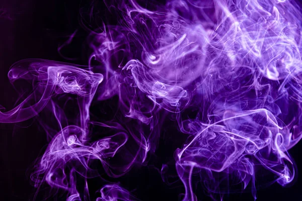 Фиолетовый Абстрактный Дым Черном Фоне Абстрактный Фон — стоковое фото
