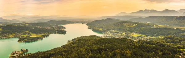 Pyramidenkogel Blick Auf Den Worthersee Kärnten Österreich Touristenort Und Reiseziel — Stockfoto