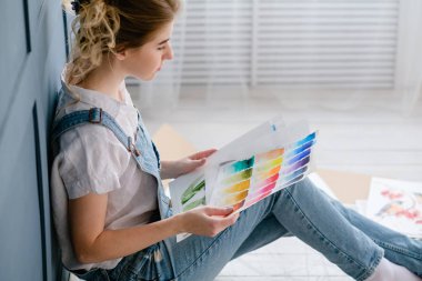 boş zaman sanat yetenek ifade kız resim renk örneği