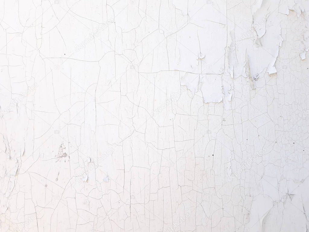 shabby old flaky plaster background white paint