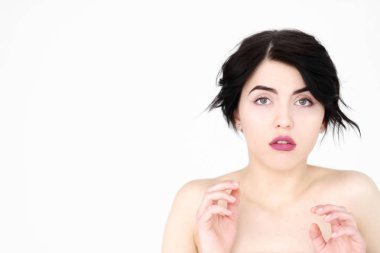 duygu yüz suskun sersem kadın şaşırmış