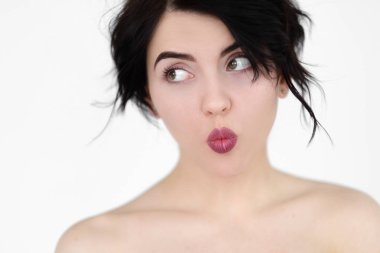 duygu oynak kittenish çocukça kadın yüz