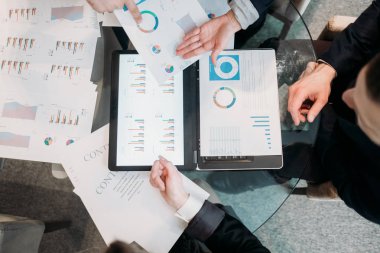 iş tartışma belge Diyagram verileri gözden geçirin