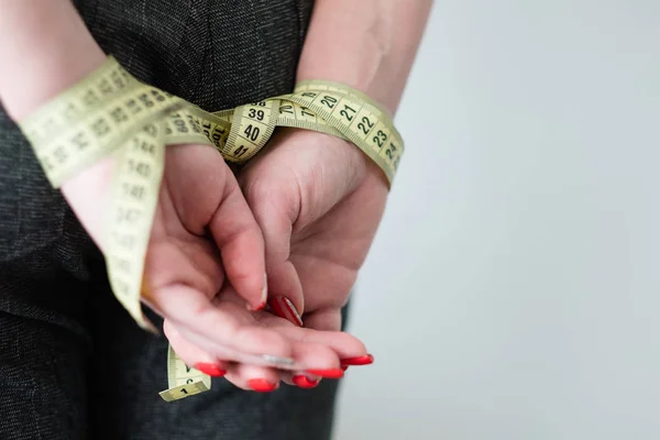 Самоконтроль посилить стримувальну дієту втрата ваги — стокове фото