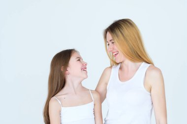eğlenceli aşk mutluluk sevinç Aile Anne kızı gülmek