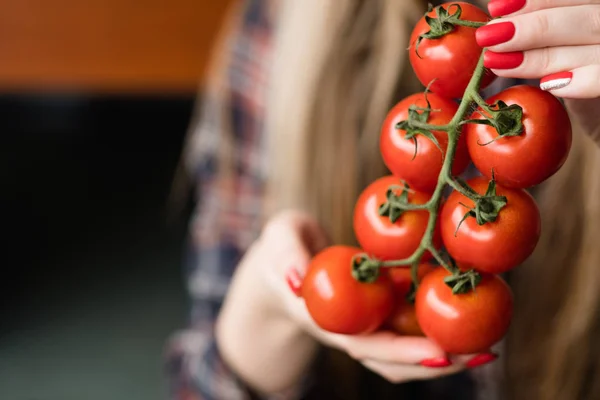 Vegan diet healthy organic natural food tomato — Stock Photo, Image