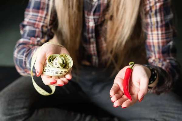 Vegansk kost hälsosam mat balanserad näring peppar — Stockfoto