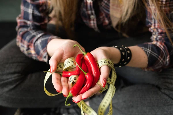 vegan diet healthy food habit organic chili pepper